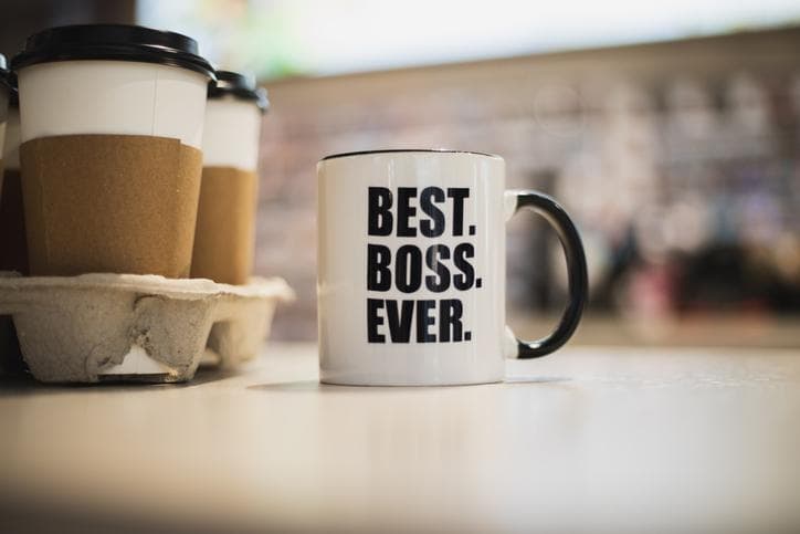 Coffee cup for a good manager